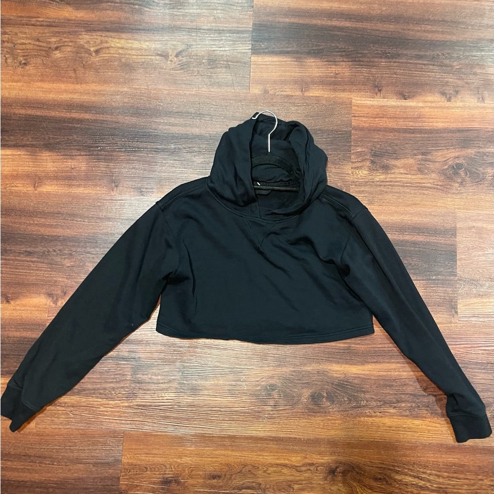 Lululemon Cropped Black Hoodie